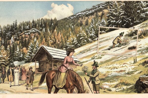 02 - Edelweiss pfluecken Lithograph small